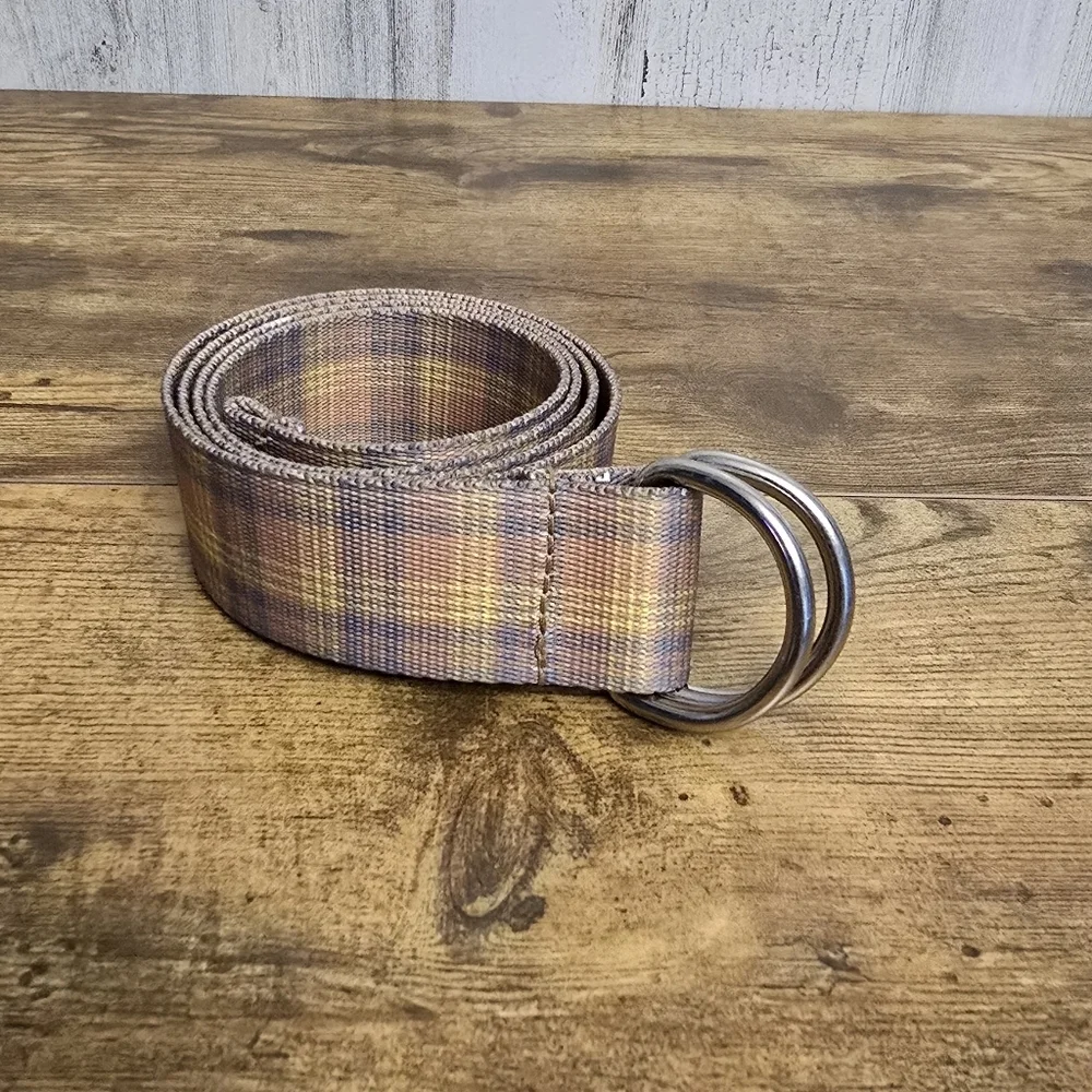 women's plaid multi colored fashion belt unbranded